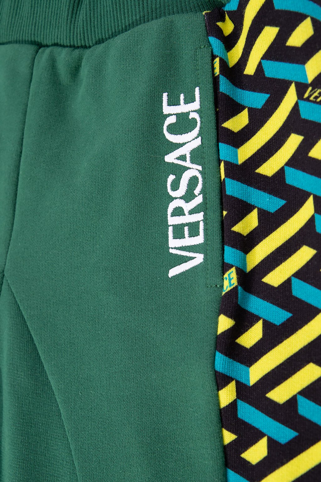 Versace 兒童標誌刺繡運動褲