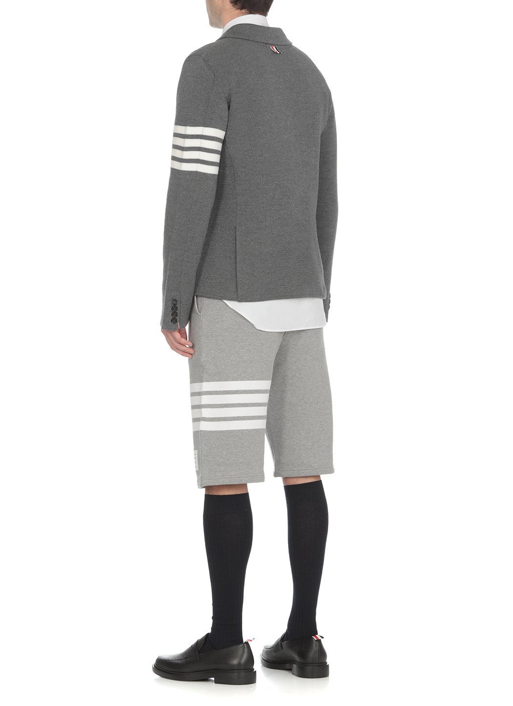 Thom Browne 四條紋針織西裝外套