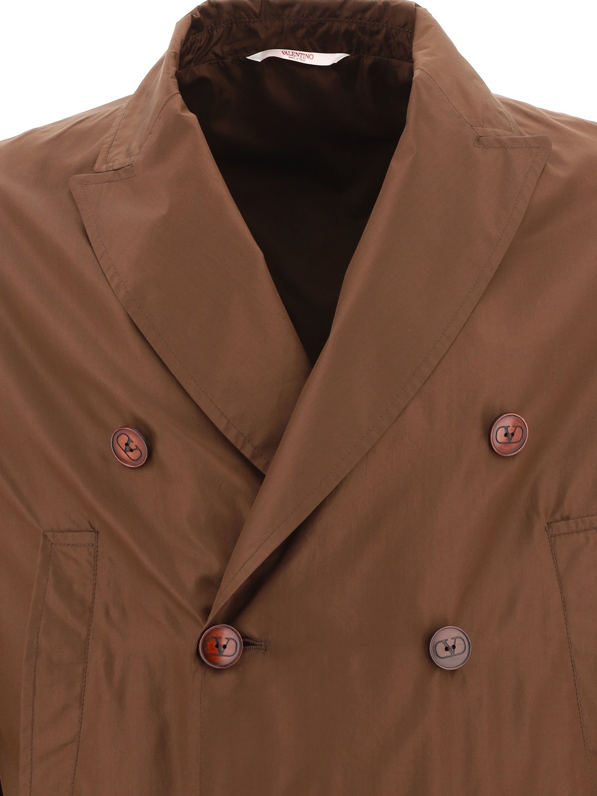 Valentino Double-Breasted Back Slit Coat