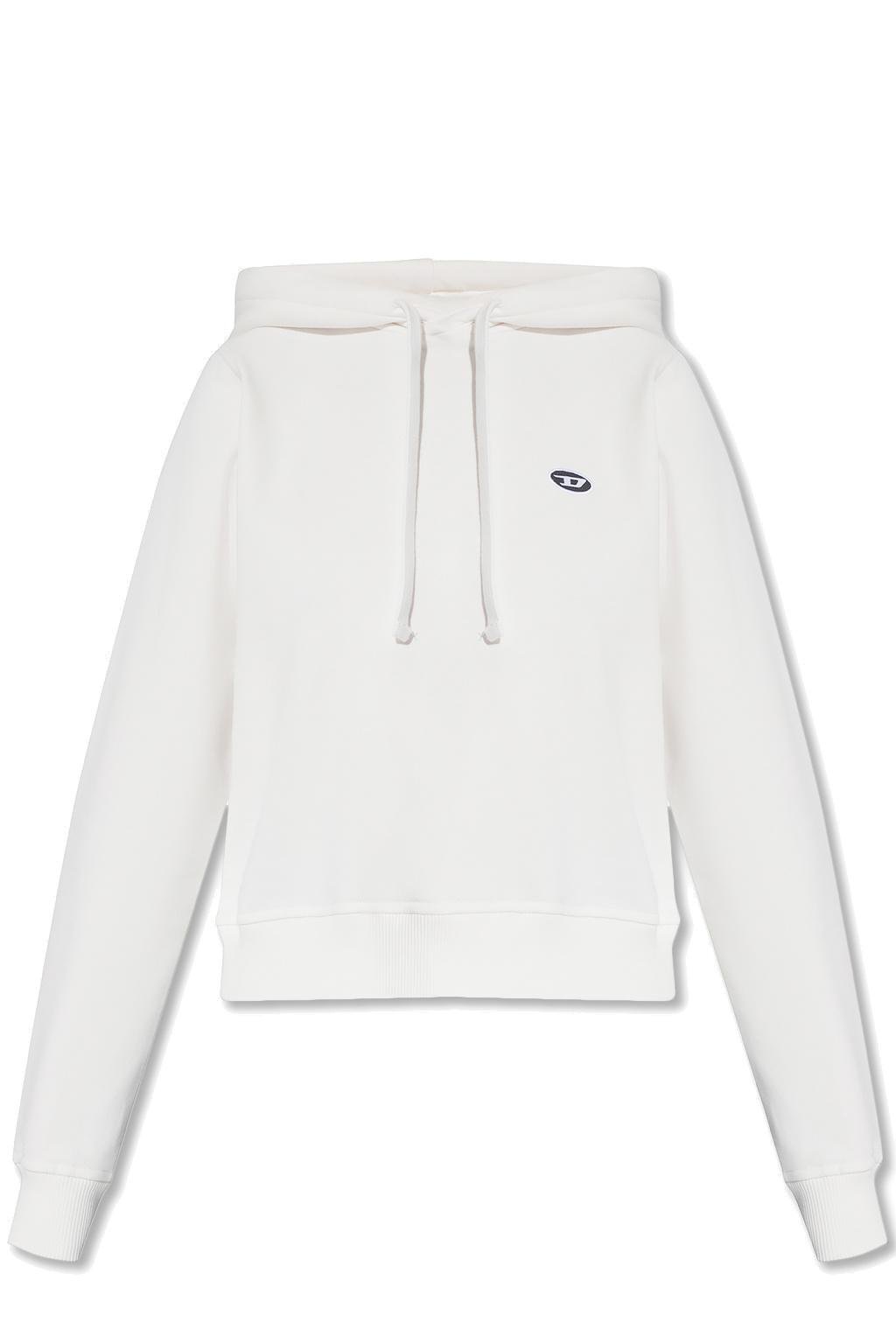Diesel F-Reggy Logo Patch Drawstring Hoodie